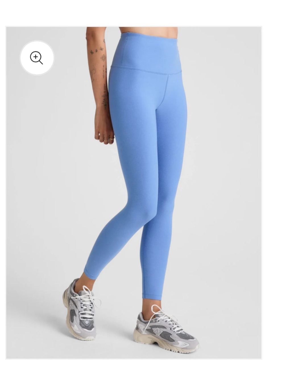 BEYOND YOGA CAUGHT IN THE MIDI HIGH WAISTED LEGGING FLOWER BLUE HEATHER - Picture 4 of 6